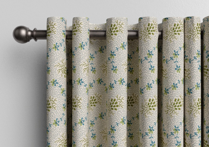 Land & Shore Lorie, Green - Made to Measure Curtains - Image 12